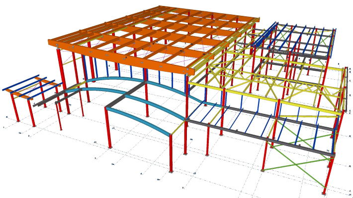 Projeto Estrutural em Estrutura Metálica - Modelagem BIM