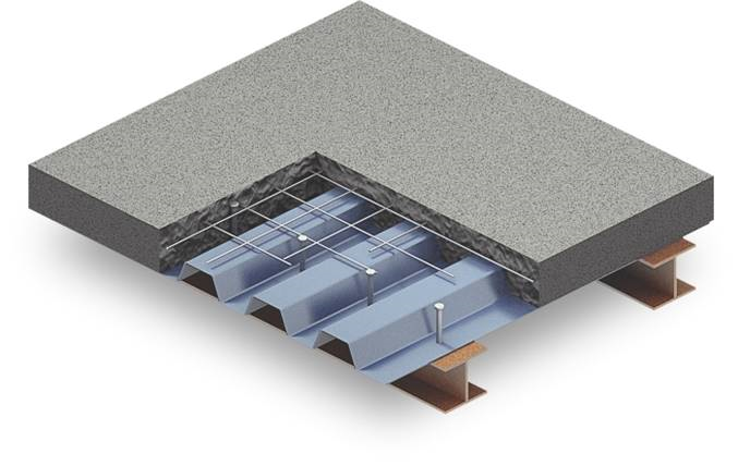Projeto Estrutural em Estrutura Metálica - Laje Mista em Steel-Deck